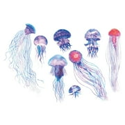 Jellyfish Wall Stickers Ocean Underwater Fish Wall Decals Girls Bedroom Nursery Bathroom Wall Decor